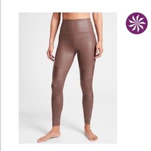 NWT Athleta inclination shimmer moto tight
